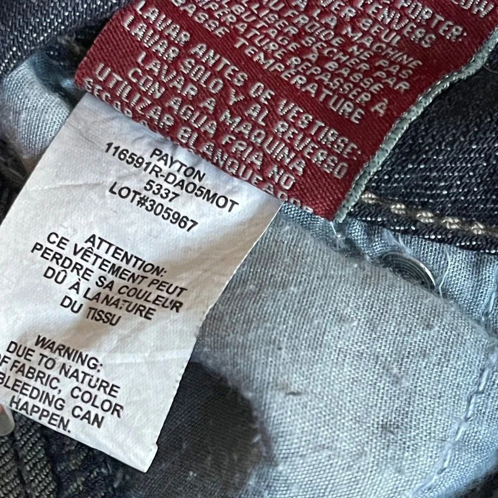 Makers Payton Bootcut Jeans‎ Womens 27 Dark Wash Distressed Low Rise Y2K Grunge